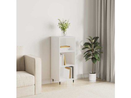 Příborník 34,5 x 32,5 x 90 cm kompozitní dřevo [828708] (Barva Bílá)