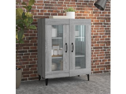 Příborník 69,5 x 34 x 90 cm kompozitní dřevo [817337] (Barva Šedá sonoma)