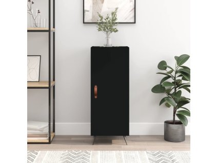 Příborník 34,5 x 34 x 90 cm kompozitní dřevo [828509] (Barva Černá)