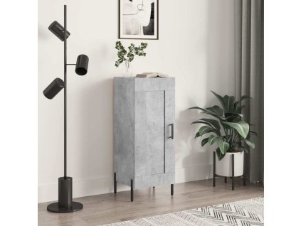 Příborník 34,5 x 34 x 90 cm kompozitní dřevo [830456] (Barva Betonová šedá)