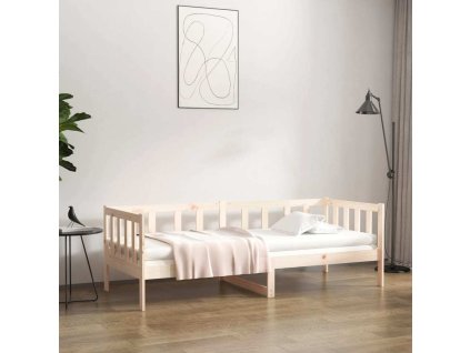 Válenda 90 x 190 cm masivní borové dřevo [814644] (Barva Přírodní)