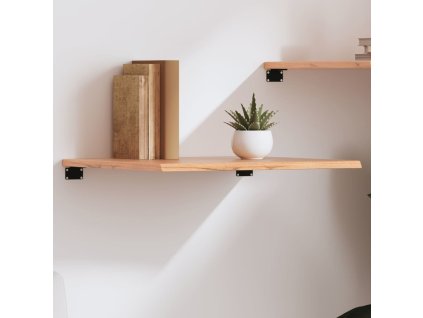 Nástěnná police 60x60x2 cm ošetřený masivní dub [363653] (Barva Světle hnědá)