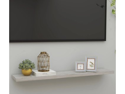 Plovoucí nástěnná police 120 x 23,5 x 3,8 cm MDF [326627] (Barva Modrá)