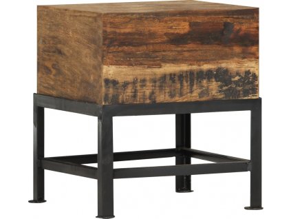 Stolička 35 x 35 x 40 cm masivní recyklované dřevo [282888]