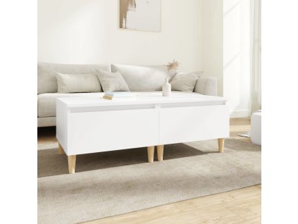 Odkládací stolky 2 ks 50x46x35 cm kompozitní dřevo [819501] (Barva Bílá)