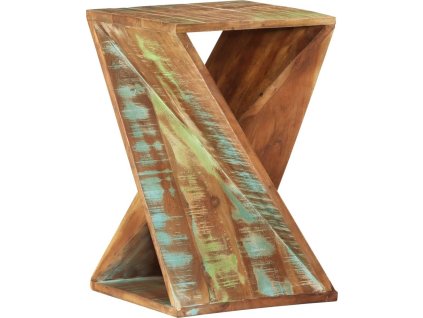 Odkládací stolek 35 x 35 x 55 cm masivní recyklované dřevo [337995]