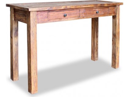 Odkládací stolek, masivní recyklované dřevo, 123x42x75 cm [244494]