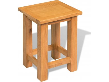 Odkládací stolek 27 x 24 x 37 cm masivní dubové dřevo [244207]
