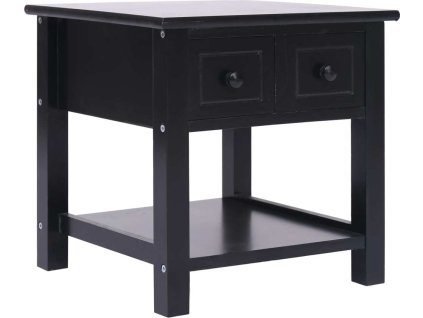 Odkládací stolek 40 x 40 x 40 cm dřevo pavlovnie [284070] (Barva Bílá)