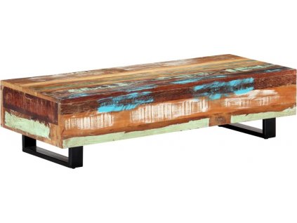 Konferenční stolek 120x50x30cm masivní recyklované dřevo a ocel [247912]