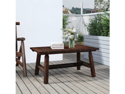 Konferenční stolek 90 x 50 x 41 cm masivní smrkové dřevo [363354]