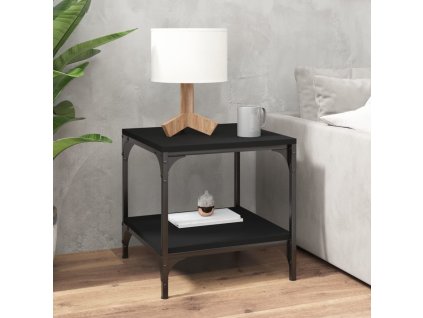 Odkládací stolek 40 x 40 x 40 cm kompozitní dřevo [819385] (Barva Hnědý dub)