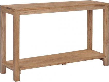 Konzolový stolek 120 x 35 x 75 cm masivní teakové dřevo [282850]