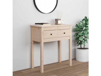 Konzolový stolek 70 x 35 x 75 cm masivní borové dřevo [814612]