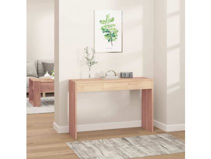Konzolový stolek 110 x 35 x 75 cm masivní teakové dřevo [287891]