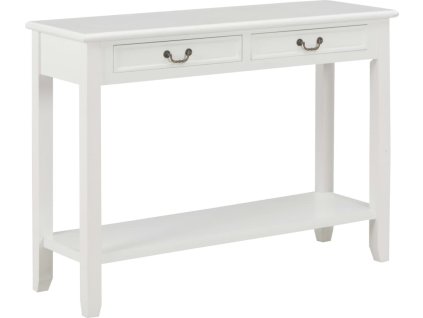 Konzolový stolek 110 x 35 x 80 cm dřevo [249900] (Barva Bílá)