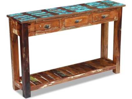 Konzolový stolek masivní recyklované dřevo 120 x 30 x 76 cm [243328]