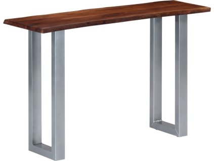 Konzolový stolek 115 x 35 x 76 cm akáciové dřevo a železo [247830] (Barva Hnědá)