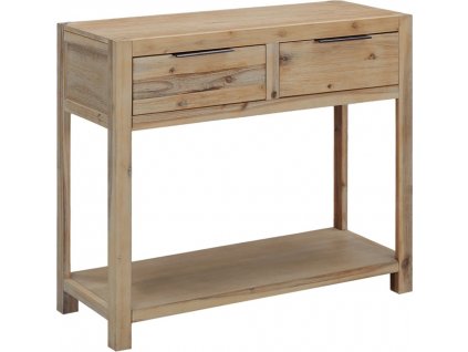 Konzolový stolek 82 x 33 x 73 cm masivní akáciové dřevo [245684]