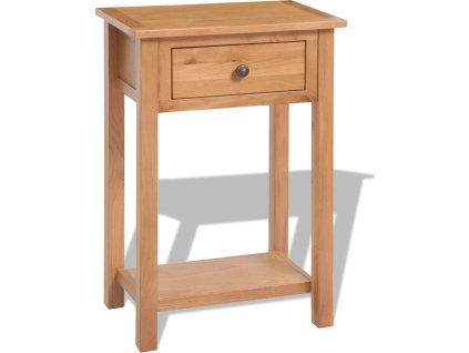 Konzolový stolek 50 x 32 x 75 cm masivní dubové dřevo [243932]
