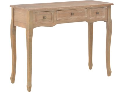 Toaletní konzolový stolek se třemi zásuvkami [280045] (Barva Šedo-hnědá)