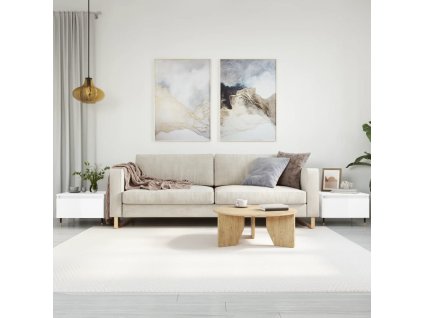 Konferenční stolky 2 ks 50x46x35 cm kompozitní dřevo [830849] (Barva Bílá s vysokým leskem)