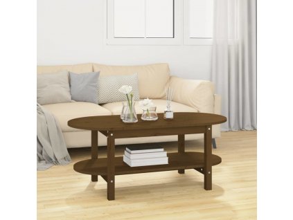 Konferenční stolek 110 x 55 x 45 cm masivní borové dřevo [822290]