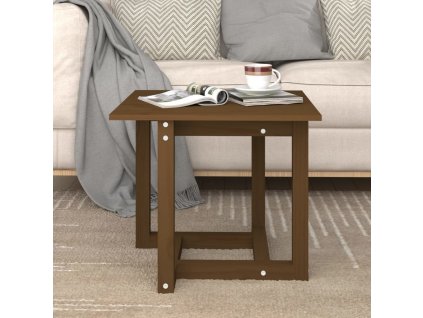 Konferenční stolek 50 x 50 x 45 cm masivní borové dřevo [822175]