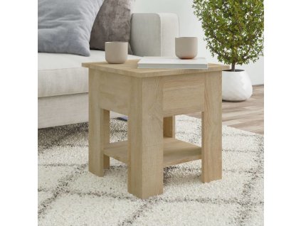 Konferenční stolek 40 x 40 x 42 cm kompozitní dřevo [810274] (Barva dub sonoma)
