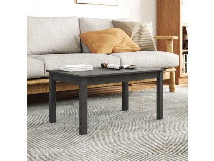 Konferenční stolek 80 x 50 x 40 cm masivní borové dřevo [814281] (Barva Šedá)