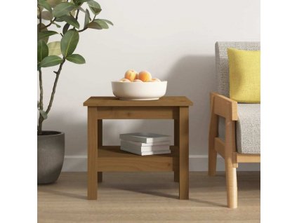Konferenční stolek 45 x 45 x 40 cm masivní borové dřevo [814267]