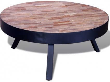Konferenční stolek kulatý recyklované teakové dřevo [241714]
