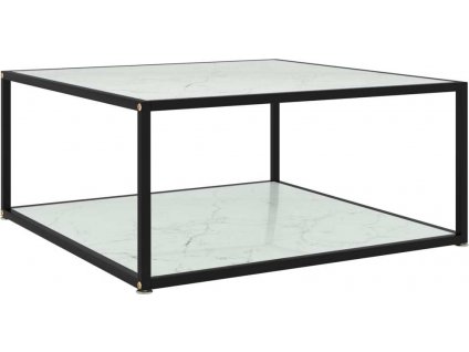 Konferenční stolek 80 x 80 x 35 cm tvrzené sklo [322894]