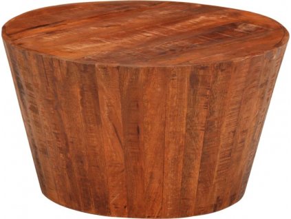 Konferenční stolek Ø 52x30 cm masivní hrubé mangovníkové dřevo [353728]
