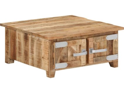 Konferenční stolek 67 x 67 x 30 cm masivní mangovníkové dřevo [328308]