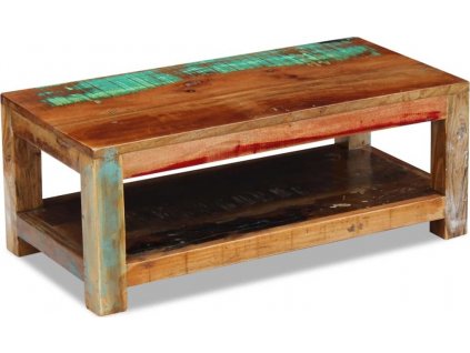 Konferenční stolek masivní recyklované dřevo 90x45x35 cm [243322]