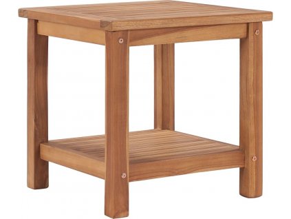 Konferenční stolek 45 x 45 x 45 cm masivní teakové dřevo [48979]