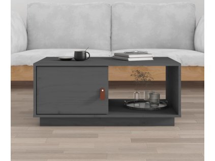 Konferenční stolek 80x50x35,5 cm masivní borové dřevo [818262] (Barva Šedá)