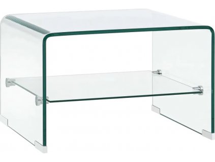 Konferenční stolek čirý 50 x 45 x 33 cm tvrzené sklo [284744]