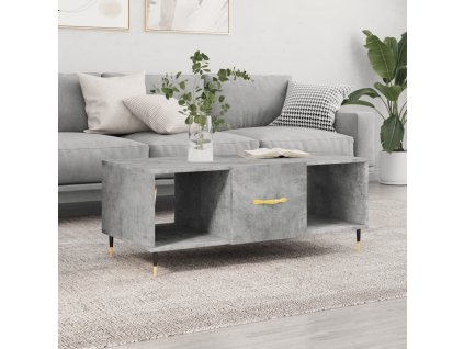 Konferenční stolek 102 x 50 x 40 cm kompozitní dřevo [829280] (Barva Betonová šedá)