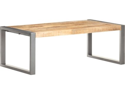 Konferenční stolek 110 x 60 x 40 cm masivní dřevo [321555] (Barva Černá)