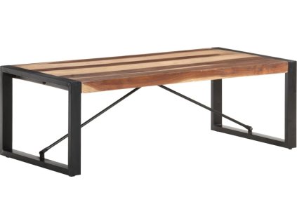 Konferenční stolek 120x60x40 cm masivní dřevo vzhled sheeshamu [321537]
