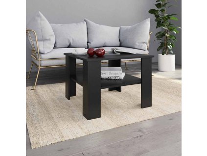 Konferenční stolek 60 x 60 x 42 cm dřevotříska [800215] (Barva šedá s vysokým leskem)