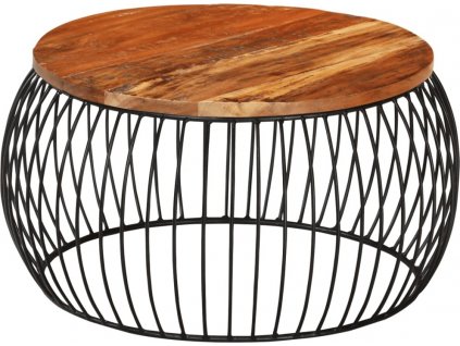 Konferenční stolek Ø 68 cm masivní recyklované dřevo [338022]