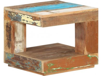 Konferenční stolek 45 x 45 x 40 cm masivní recyklované dřevo [338008]