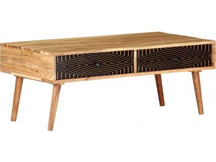 Konferenční stolek 100 x 50 x 39 cm masivní akáciové dřevo [322666]