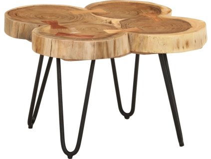 Konferenční stolek 36 cm 4 dřevěné koláče masivní akácie [353301]
