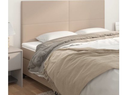 Čelo postele 200 x 5 x 118/128 cm umělá kůže [3116165] (Barva Cappuccino)