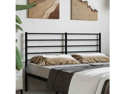 Kovové náhradní čelo postele 140 cm [352352] (Barva Černá)