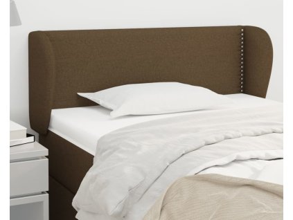 Čelo postele typu ušák 83x23x78/88 cm textil [3116978] (Barva Světle šedá)